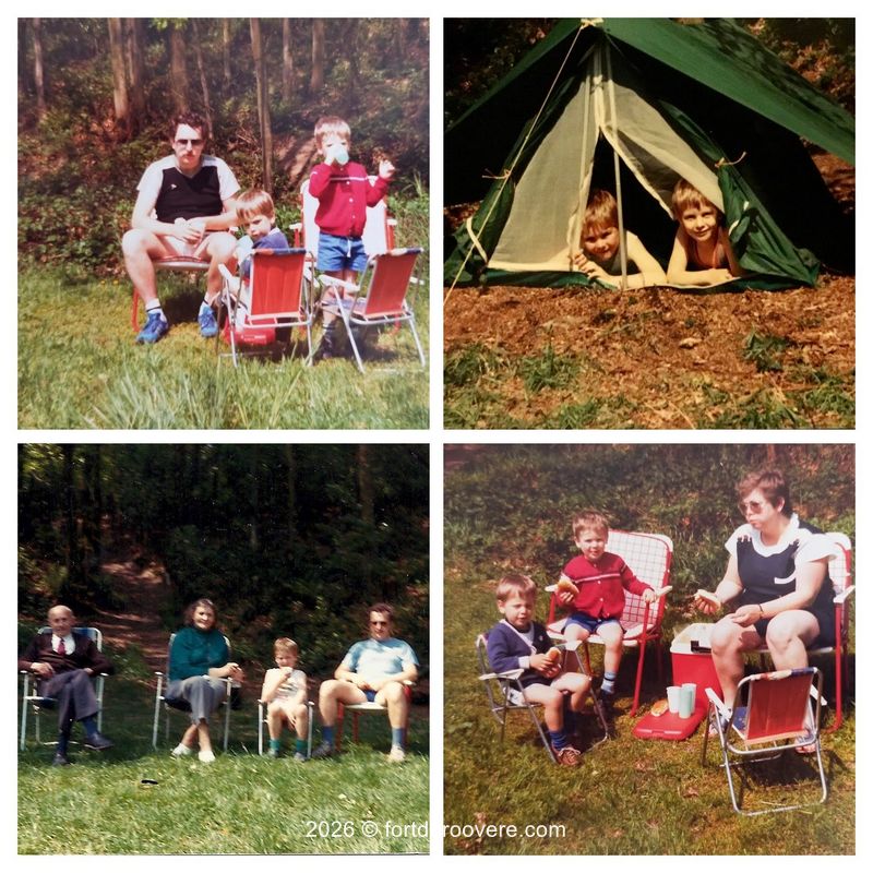 Kamperen bij Fort de Roovere met oom Harrie en tante Liza in 1985